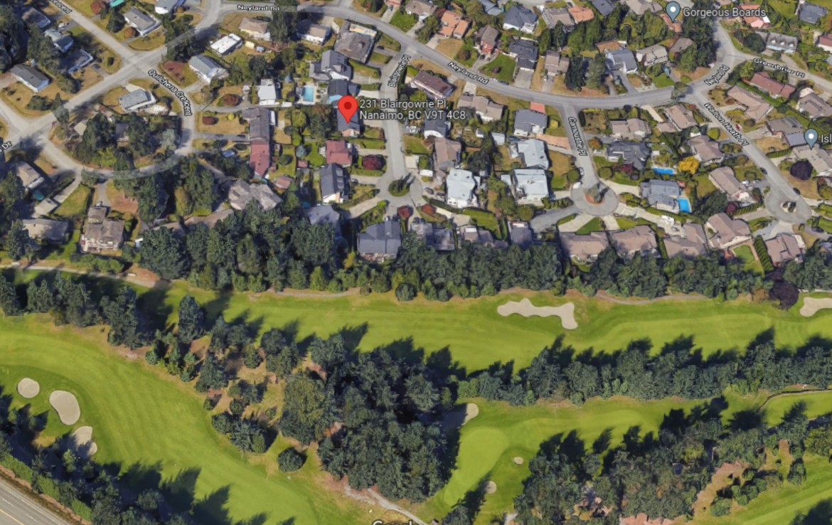Google Maps 3D Map of Blairgowrie, Nanaimo, BC