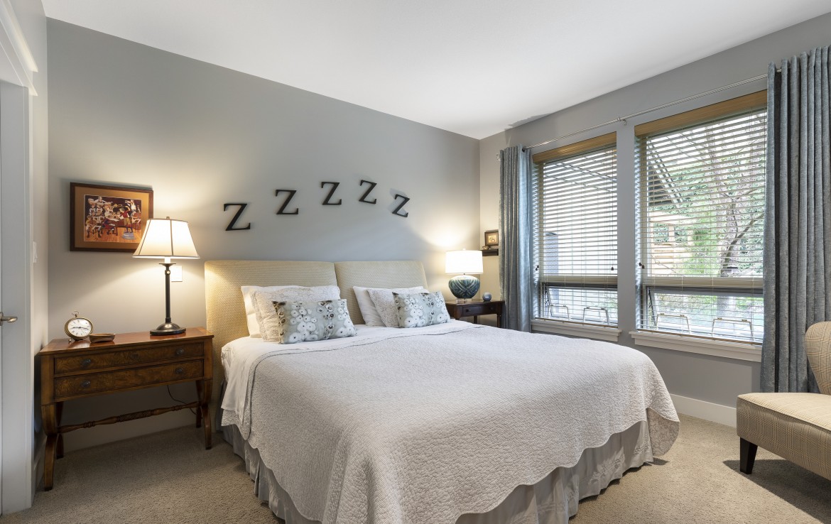 Primary Master Bedroom of North Nanaimo Townhouse